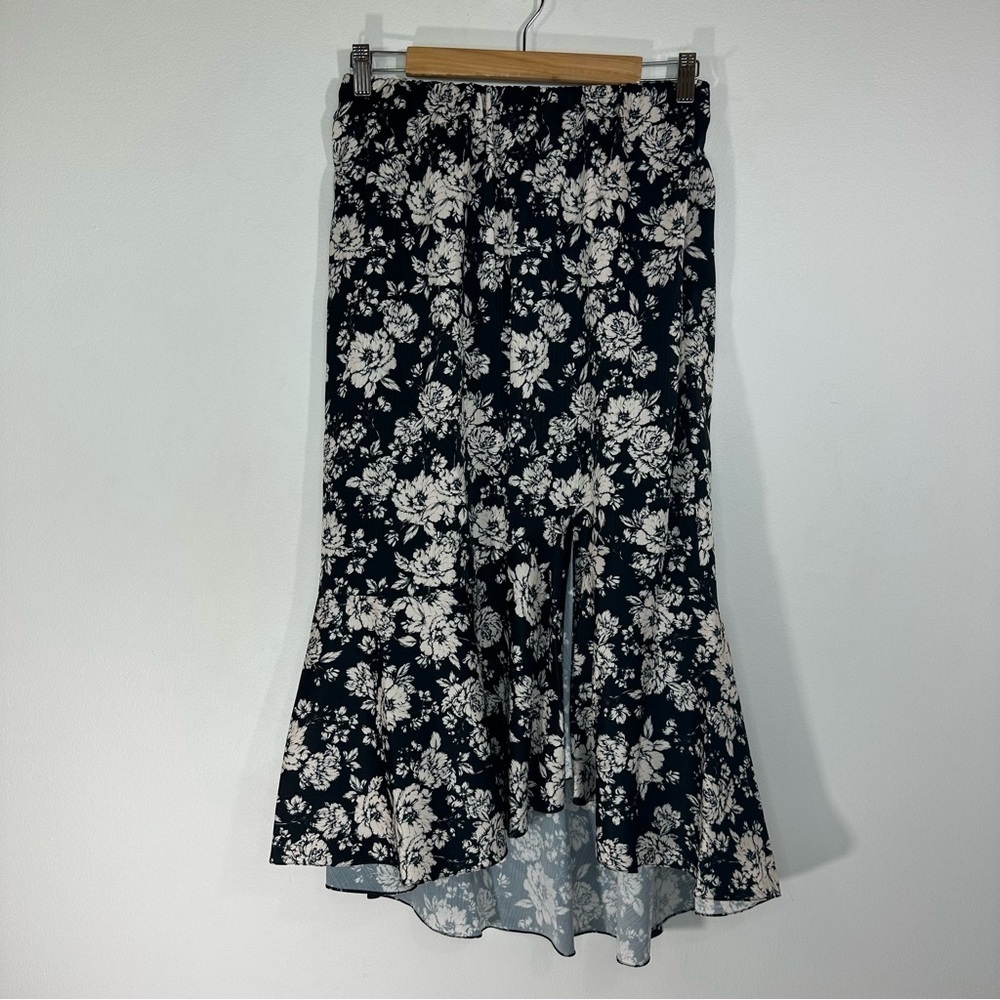 NWT Sachin + Babi Lori Black and Ivory Peony Skirt - Picture 2 of 14